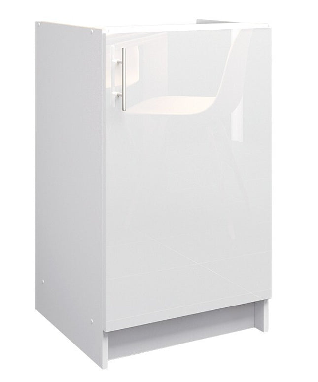 JD Greta NOT Adjustable Kitchen Base Unit 500mm - White Gloss
