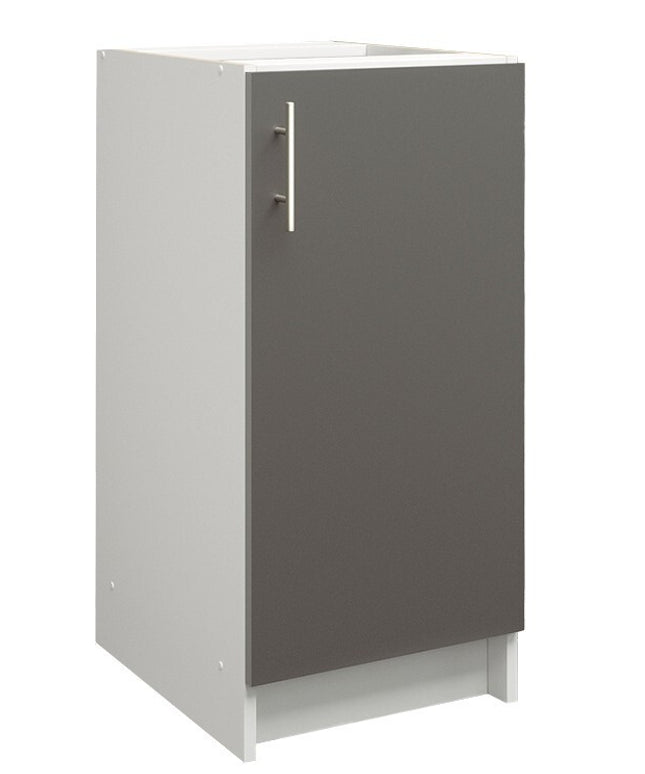 JD Greta NOT Adjustable Kitchen Base Unit 400mm - Dark Grey Matt