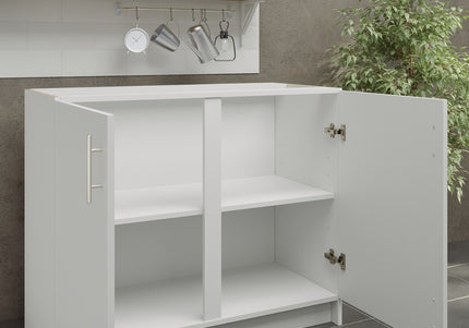 JD Greta NOT Adjustable Kitchen Base Unit 1000mm - White Matt