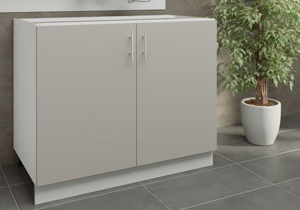 JD Greta Kitchen Adjustable 1000mm Base Cabinet - Cashmere Matt