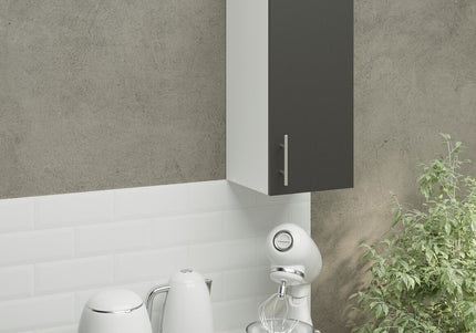 JD Greta Kitchen Wall Unit 300mm Kitchen Cabinet - Dark Grey Matt