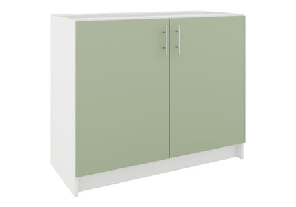 JD Greta Fixed Height Kitchen Base Unit 1000mm - Sage Green Matt