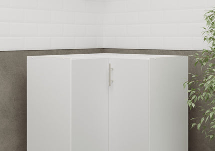 JD Greta NOT Adjustable Kitchen Base Corner Unit - White Matt
