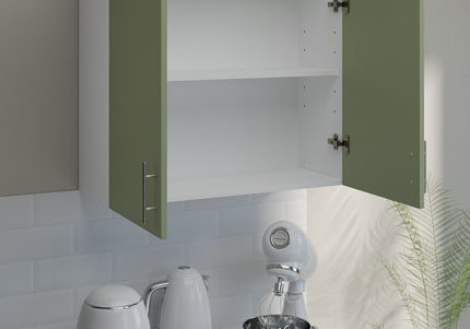 JD Greta Kitchen Wall Unit 800mm Kitchen Cabinet - Sage Green Matt