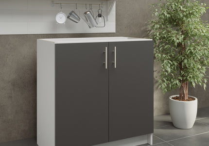 JD Greta NOT Adjustable Kitchen Base Unit 800mm - Dark Grey Matt