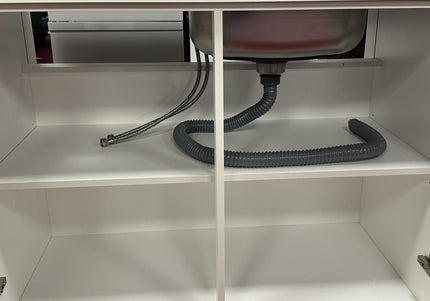 JD Greta 1000mm Utility Sink Unit With Tap Kitchen Base Cabinet - Sage Green