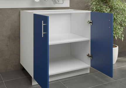JD Greta Kitchen Adjustable 800mm Base Cabinet - Navy Matt