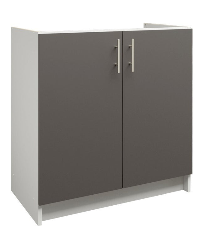 JD Greta NOT Adjustable Kitchen Sink Unit 800mm  - Dark Grey Matt