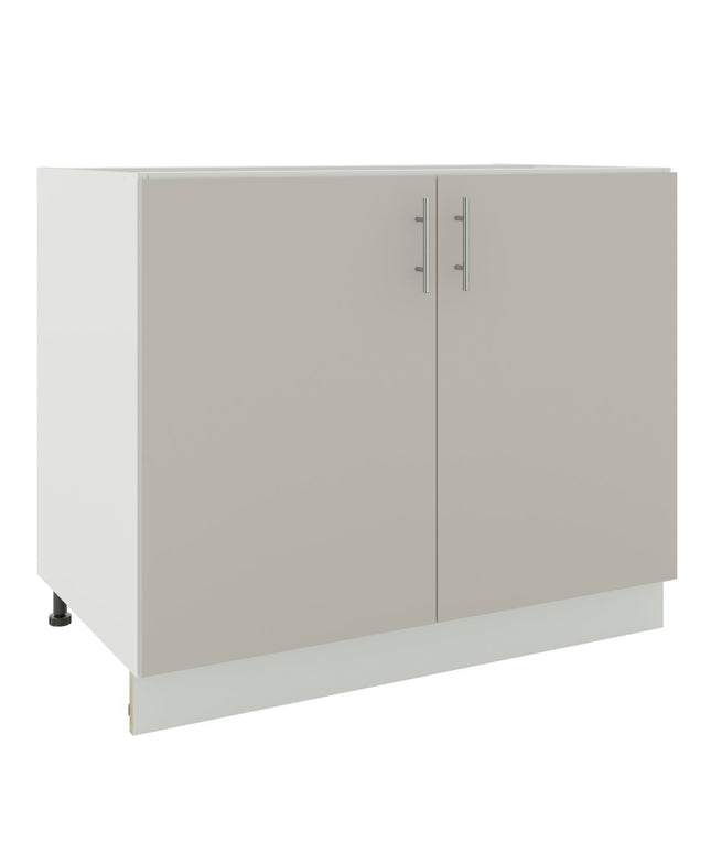 JD Greta Kitchen Adjustable 1000mm Base Cabinet - Cashmere Matt
