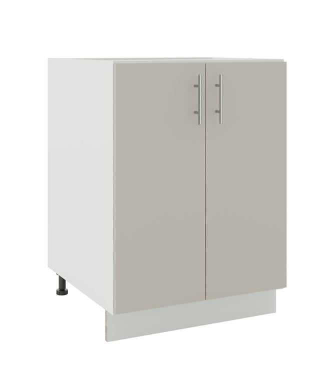 JD Greta Kitchen Adjustable 600mm Base Cabinet - Cashmere Matt