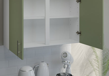 JD Greta Kitchen Wall Unit 1000mm Kitchen Cabinet - Sage Green Matt