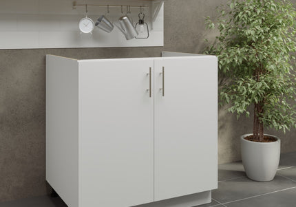 JD Greta Adjustable Legs Kitchen Sink Unit 800mm  - White Matt