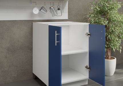 JD Greta Kitchen Adjustable 600mm Base Cabinet - Navy Matt