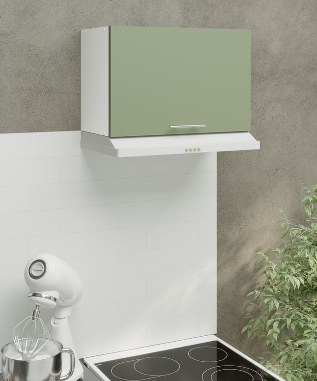 JD Greta Kitchen Wall Bridging Unit 600mm Cooker Hood Cabinet 60cm - Sage Green