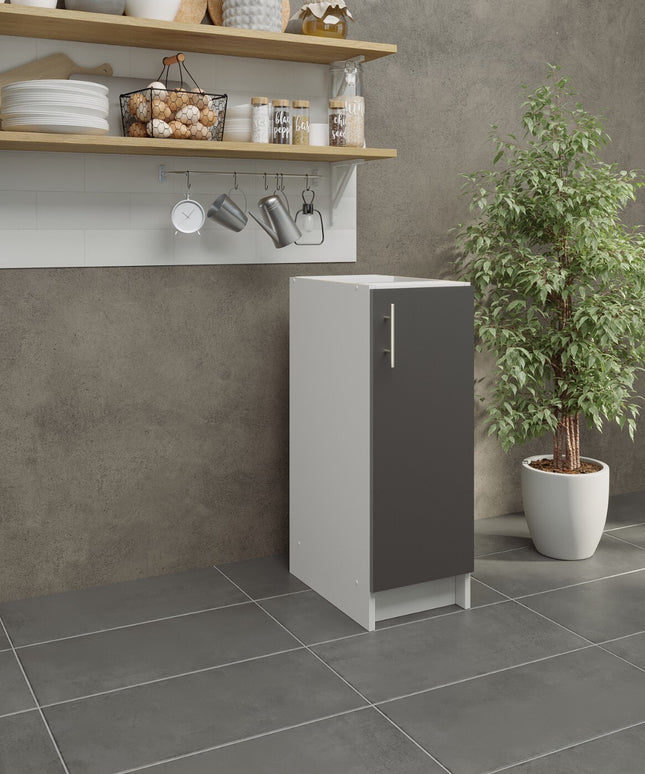 JD Greta NOT Adjustable Kitchen Base Unit 300mm - Dark Grey Matt