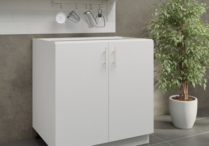 JD Greta Adjustable Legs Kitchen Base Unit 800mm - White Matt