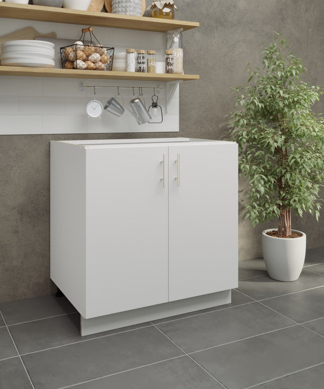 JD Greta Adjustable Legs Kitchen Base Unit 800mm - White Matt