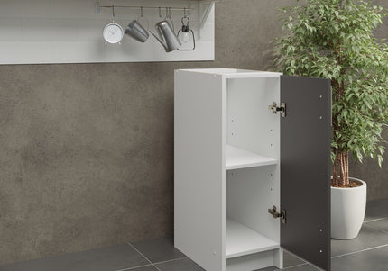 JD Greta NOT Adjustable Kitchen Base Unit 300mm - Dark Grey Matt