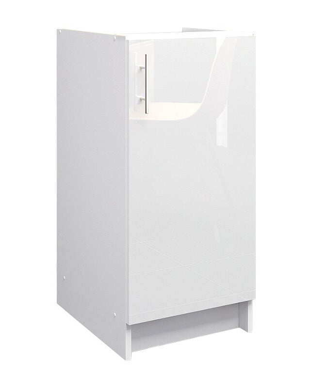 JD Greta NOT Adjustable Kitchen Base Unit 400mm - White Gloss