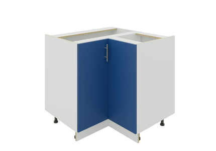 JD Greta Kitchen Adjustable 900mm Corner Base Cabinet - Navy Matt