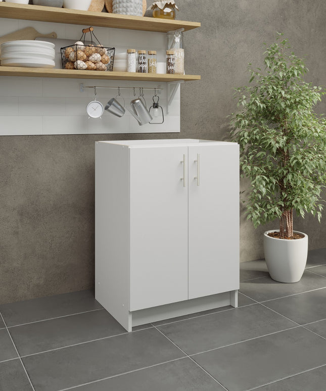 JD Greta NOT Adjustable Kitchen Base Unit 600mm - White Matt