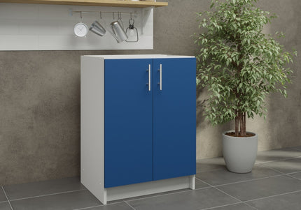 JD Greta Fixed Height Kitchen Base Unit 600mm - Navy Matt