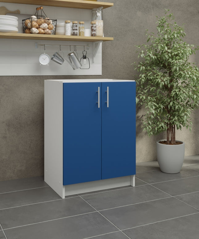JD Greta Fixed Height Kitchen Base Unit 600mm - Navy Matt