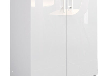 JD Greta NOT Adjustable Kitchen Base Unit 600mm - White Gloss (With Worktop)
