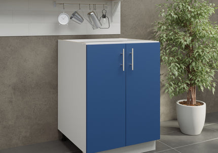 JD Greta Kitchen Adjustable 600mm Base Cabinet - Navy Matt