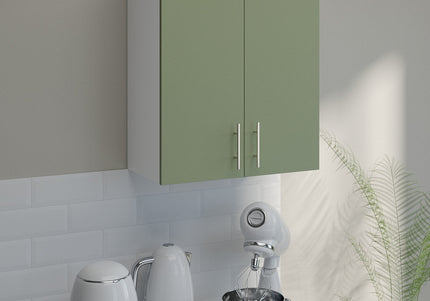 JD Greta Kitchen Wall Unit 600mm Kitchen Cabinet - Sage Green Matt