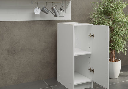 JD Greta NOT Adjustable Kitchen Base Unit 300mm - White Gloss