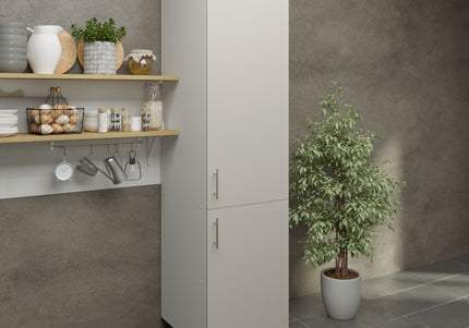 JD Greta Kitchen Adjustable 500mm Tall Base Cabinet - Cashmere Matt