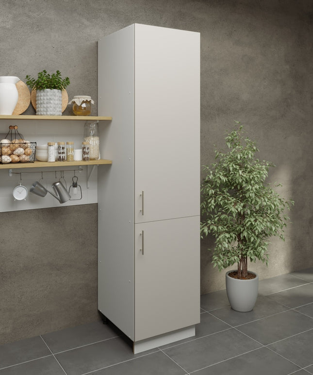 JD Greta Kitchen Adjustable 500mm Tall Base Cabinet - Cashmere Matt
