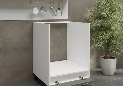 JD Greta Adjustable Legs Kitchen Oven Unit 600mm - Grey Matt