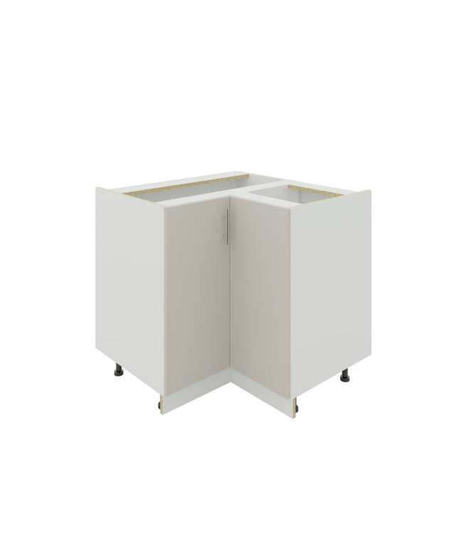 JD Greta Kitchen Adjustable 900mm Corner Base Cabinet - Cashmere Matt
