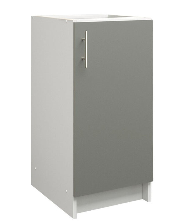 JD Greta NOT Adjustable Kitchen Base Unit 400mm - Grey Matt