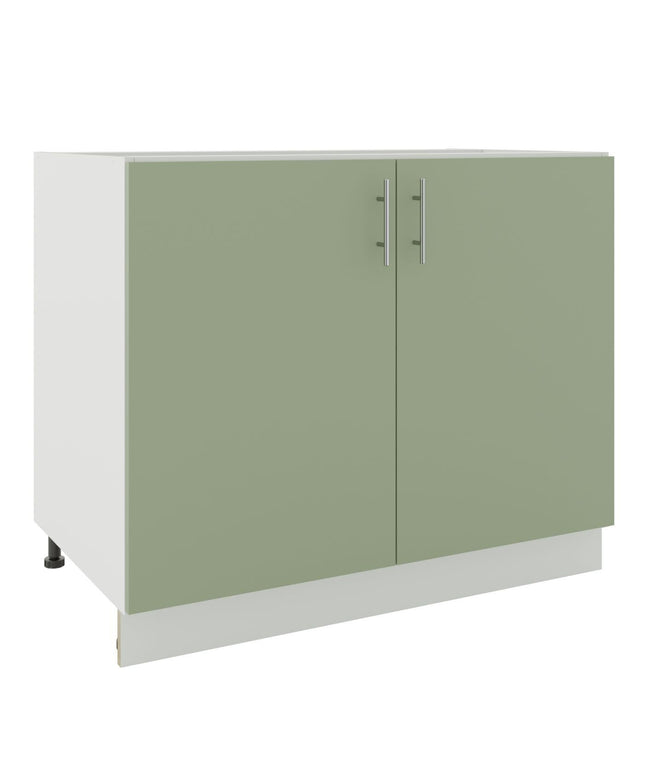 JD Greta Kitchen Adjustable 1000mm Base Cabinet - Sage Green Matt