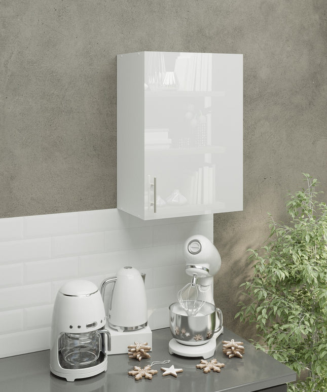 JD Greta Kitchen Wall Unit 500mm Kitchen Cabinet - White Gloss