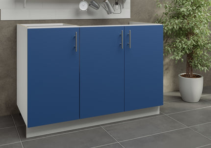 JD Greta Kitchen Adjustable 1200mm Sink Base Cabinet - Navy Matt