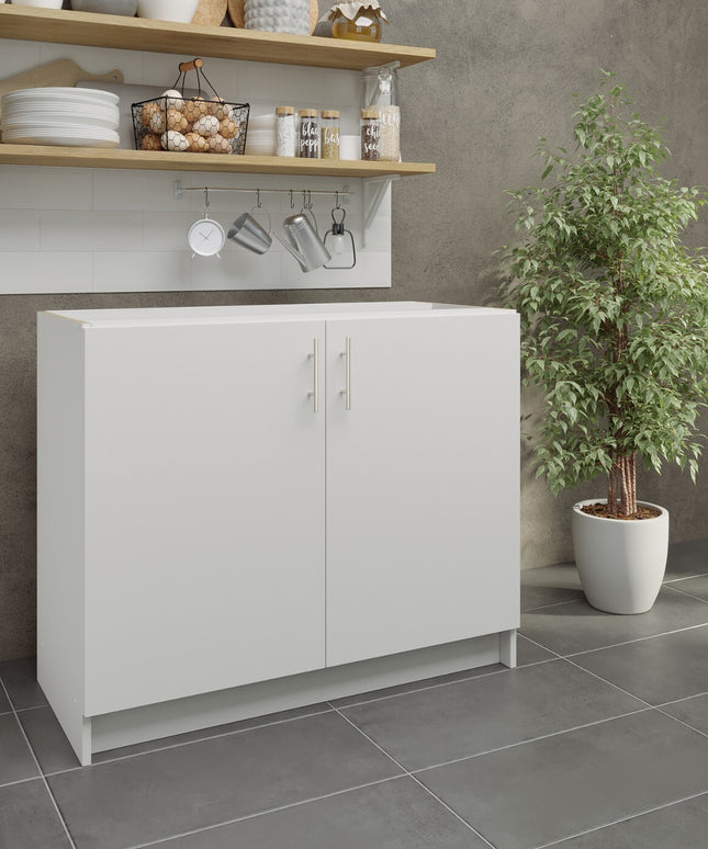 JD Greta NOT Adjustable Kitchen Base Unit 1000mm - White Matt