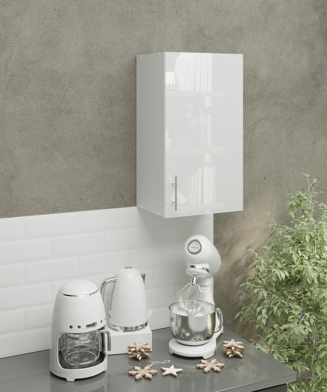 JD Greta Kitchen Wall Unit 400mm Kitchen Cabinet - White Gloss