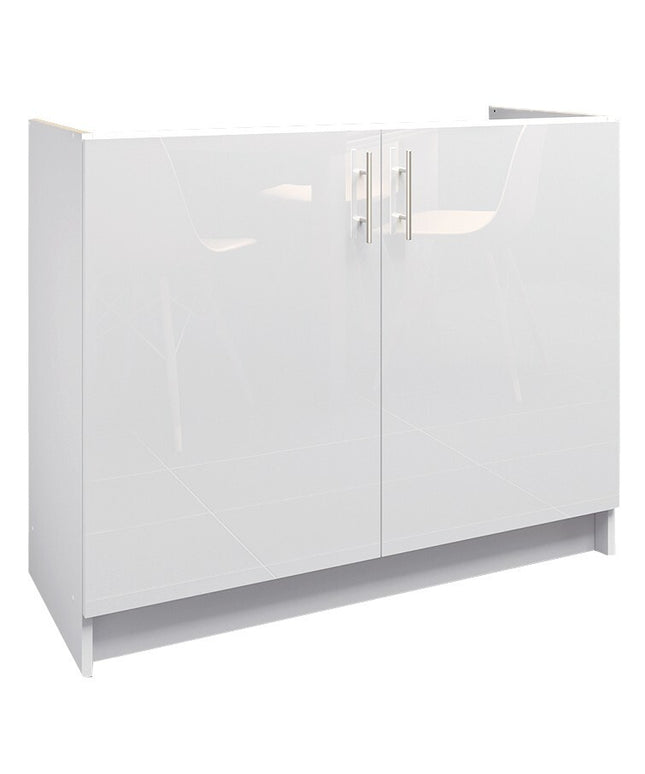 JD Greta NOT Adjustable Kitchen Sink Unit 1000mm  - White Gloss