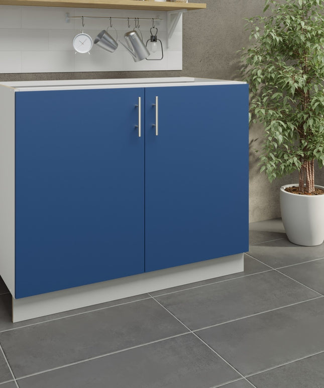 JD Greta Kitchen Adjustable 1000mm Base Cabinet - Navy Matt