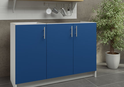 JD Greta Kitchen Fixed Height 1200mm Sink Base Cabinet - Navy Matt