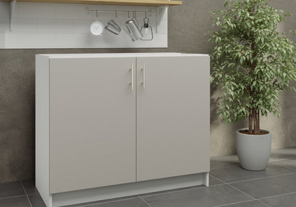 JD Greta Fixed Height Kitchen Base Unit 1000mm - Cashmere Matt