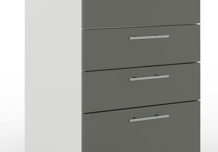 JD Greta Adjustable Legs Kitchen Drawer Unit 500mm - Grey Matt