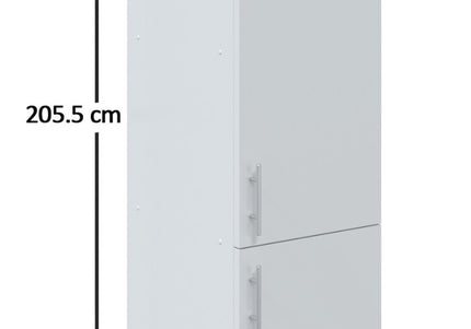 JD Greta NOT Adjustable Kitchen Tall Larder Unit 400mm - White Gloss