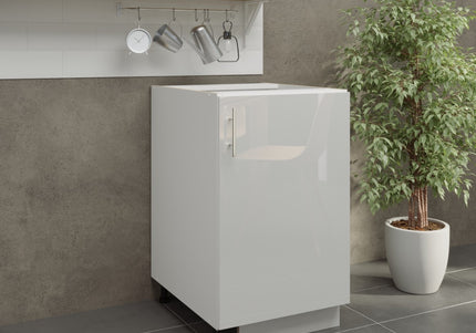 JD Greta Adjustable Legs Kitchen Base Unit 500mm - White Gloss