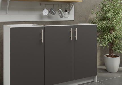 JD Greta NOT Adjustable Kitchen Sink Unit 1200mm  - Dark Grey Matt