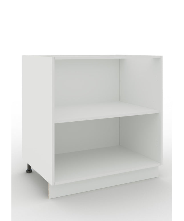 JD Greta Adjustable Legs Kitchen Base Unit 800mm - White Matt (No door)